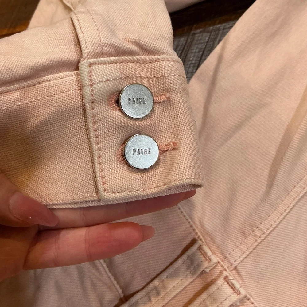 PAIGE “Meg” Romper in Vintage Pink Valentine Size 6 | Long Sleeve Utility